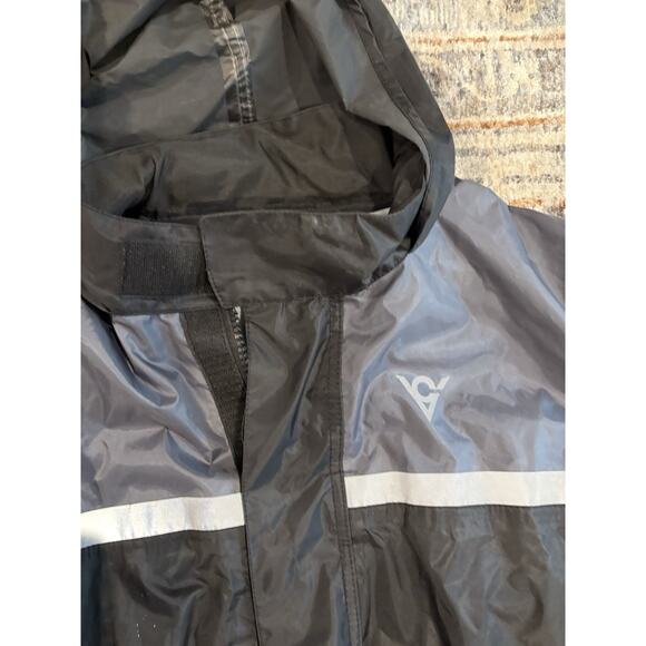 Viking Cycle Two Piece Black TextileMotorcycle Rain Suit for Men's Size 2XL - Picture 2 of 15